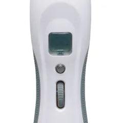 9-Speed White & Grey Vibrating Wand, Waterproof, USB Rechargeable, 10.8" Length, 2.8" Insertable