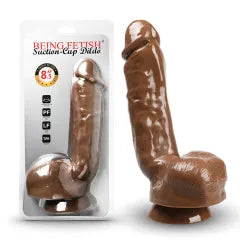 8.7'' Hard-On Realistic Dildo in Brown Color