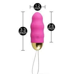 Magenta Color 10 Speeds Rechargeable Remote Control Vibrator