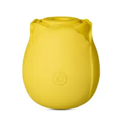 10-Function Yellow Color Silicone Clitoral Sucking Rose Vibrator