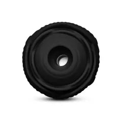 10-Speed Black Color Silicone Clitoral Sucking Rose with Thrusting Vibrator
