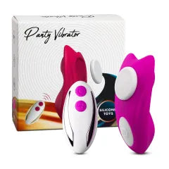 Remote Control 9-Speed PurpleColor Silicone Vibrator with Magnet ( Stick on Underwear )