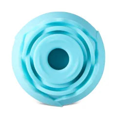 Glow-in-the-Dark 10-Function White Silicone Rechargeable Clitoral Sucking Rose Sex Toy