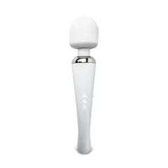 White Color 20-Mode Whisper Quiet Wand Massager (USB Recharging)