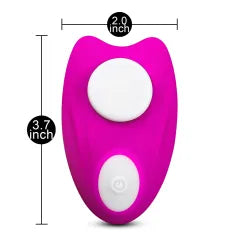 Remote Control 9-Speed PurpleColor Silicone Vibrator with Magnet ( Stick on Underwear )