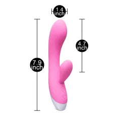 7.49'' Pink 12-Speed Rechargeable Vibrating Silicone Vibrator