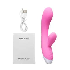 7.49'' Pink 12-Speed Rechargeable Vibrating Silicone Vibrator