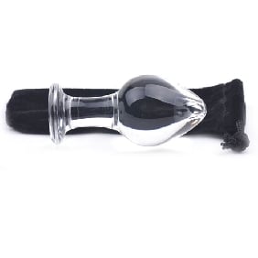 Clear Glass Anal Plug - P15