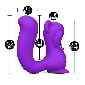 10 Speeds Purple Color Silicone Squirrel Clitoral Sucking Massage