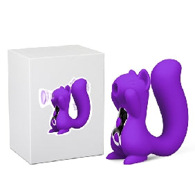 10 Speeds Purple Color Silicone Squirrel Clitoral Sucking Massage