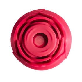 7-Function Red Color Silicone Clitoral Rose Sucking Vibrator with Vibrating Tongue