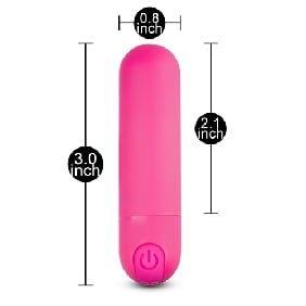 10 Speeds Rechargeable Remote Control Pink Color Vibrating Bullet