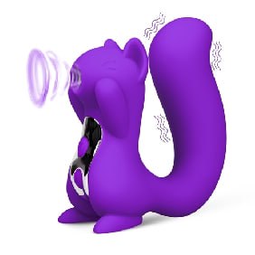 10 Speeds Purple Color Silicone Squirrel Clitoral Sucking Massage