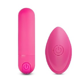 10 Speeds Rechargeable Remote Control Pink Color Vibrating Bullet